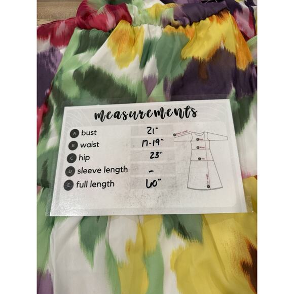 Donna Ricco Mock Neck Belted Sleeveless Floral Chiffon Maxi Dress Size Large - Picture 11 of 11